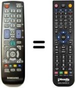 Comandos à distância equivalente Samsung UE26D4003