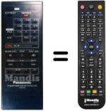 Comandos à distância equivalente Panasonic VEQ0499