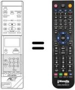 Comandos à distância equivalente Panasonic VEQ0923