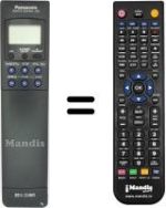 Comandos à distância equivalente Panasonic NV-J40