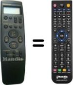 Comandos à distância equivalente Panasonic VEQ1570