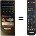 Comandos à distância equivalente Panasonic VSQ0380