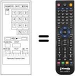Comandos à distância equivalente Panasonic VSQ0479