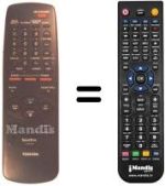 Comandos à distância equivalente Toshiba V427G