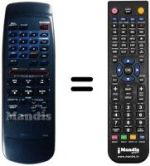 Comandos à distância equivalente Toshiba V400