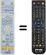 Comandos à distância equivalente Yamaha DVRS120