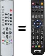 Comandos à distância equivalente United UTV4121XNSL SILVER