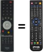 Comandos à distância equivalente Toshiba 42WL66Z