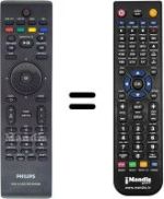 Comandos à distância equivalente Philips DVD-R5570H