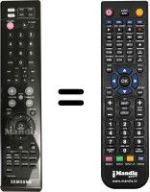 Comandos à distância equivalente Samsung htxa100c