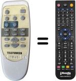 Comandos à distância equivalente Telefunken TSP-610 REMOTE