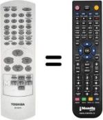 Comandos à distância equivalente Toshiba SD-130ESE1