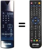 Comandos à distância equivalente Technisat VC3004