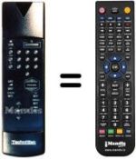 Comandos à distância equivalente Technisat MULTYMAC6