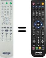 Comandos à distância equivalente Sony DVP-NS29