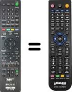 Comandos à distância equivalente Sony RDR-DC105