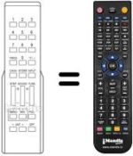 Comandos à distância equivalente Nokia SAT1100