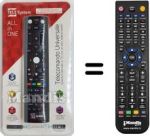 Comandos à distância equivalente Telesystem TS7500-HD