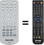 Comandos à distância equivalente Philips PET700 / 75