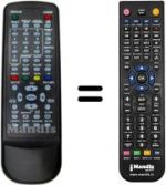 Comandos à distância equivalente AUDIOLA DVX 2264D USB REC