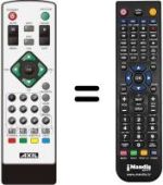 Comandos à distância equivalente Metronic 441503 ZAP BOX SMART1