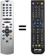 Comandos à distância equivalente Matsui DTR2