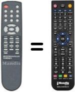 Comandos à distância equivalente DIGITRONIC DR5811