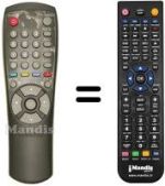 Comandos à distância equivalente Samsung DSR9000