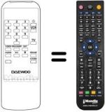 Comandos à distância equivalente Daewoo DSR2000