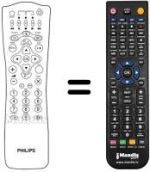 Comandos à distância equivalente Philips DSX7072