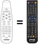 Comandos à distância equivalente Grundig DTR1200