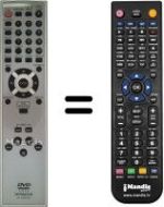 Comandos à distância equivalente Hitachi DV-P335E