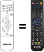 Comandos à distância equivalente Nokia DVB9500SMEDIA