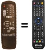 Comandos à distância equivalente SCHNEIDER DVD810