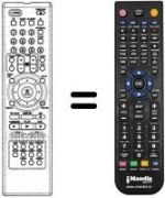 Comandos à distância equivalente LG DVD4800