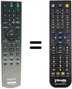 Comandos à distância equivalente Sony DVP-NS70