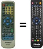 Comandos à distância equivalente Amstrad DX3016