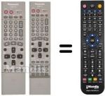 Comandos à distância equivalente Panasonic DMRE-30