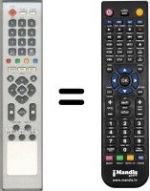 Comandos à distância equivalente Ferguson HF8800 HD