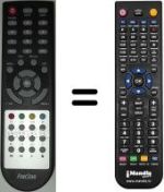 Comandos à distância equivalente Fonestar RDS581W HD