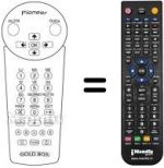 Comandos à distância equivalente Pioneer DBR-S120NL