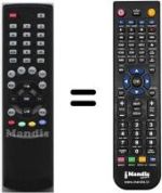 Comandos à distância equivalente Homecast HS 9000 CI PVR