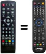 Comandos à distância equivalente FREIA-COMBO