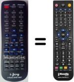 Comandos à distância equivalente i-Joy I-VISION-DVD1006 (V. 2015)