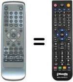 Comandos à distância equivalente Seg DVD333