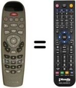 Comandos à distância equivalente Nokia MEDIAMASTER 121T