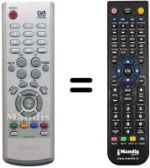 Comandos à distância equivalente Samsung DCB9401R