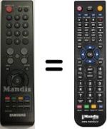 Comandos à distância equivalente Samsung DTB-B360F