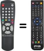 Comandos à distância equivalente Samsung DSR9500CI