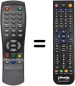 Comandos à distância equivalente MPMAN DVB-T2012